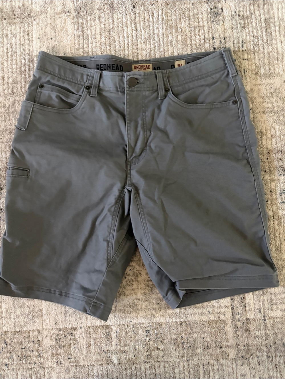 RedHead Men's Gray Utility Cargo Shorts